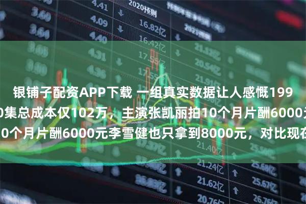 银铺子配资APP下载 一组真实数据让人感慨1990年经典剧《渴望》50集总成本仅102万，主演张凯丽拍10个月片酬6000元李雪健也只拿到8000元，对比现在太悬殊