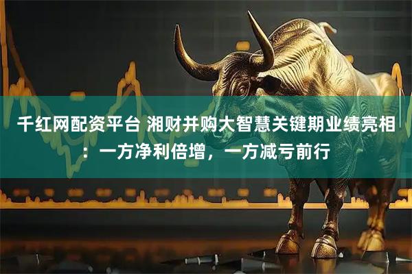 千红网配资平台 湘财并购大智慧关键期业绩亮相：一方净利倍增，一方减亏前行